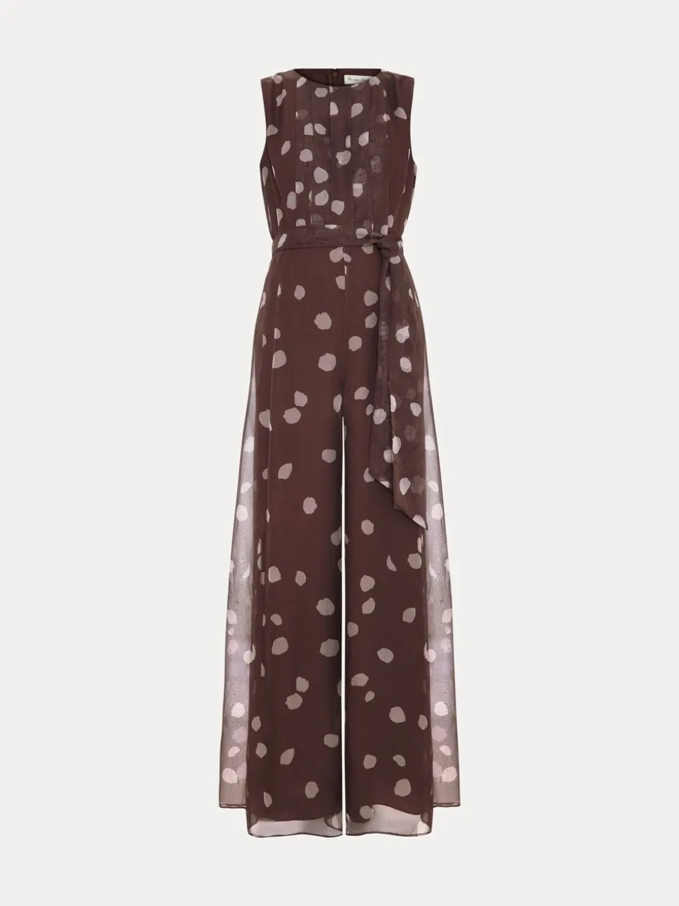Phase Eight Maxine chiffon jumpsuit met stippen