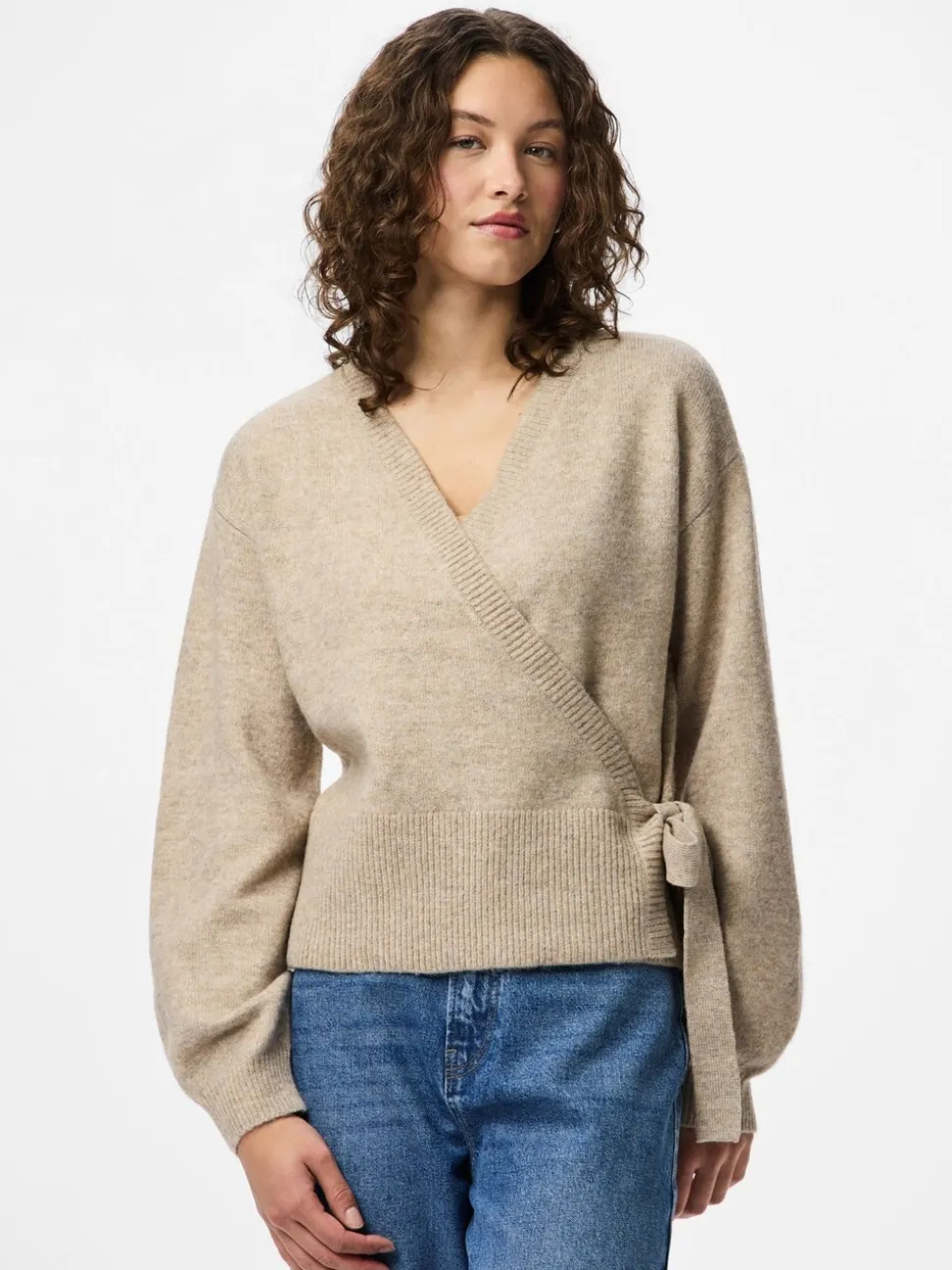 PIECES Wrap Knit Cardigan