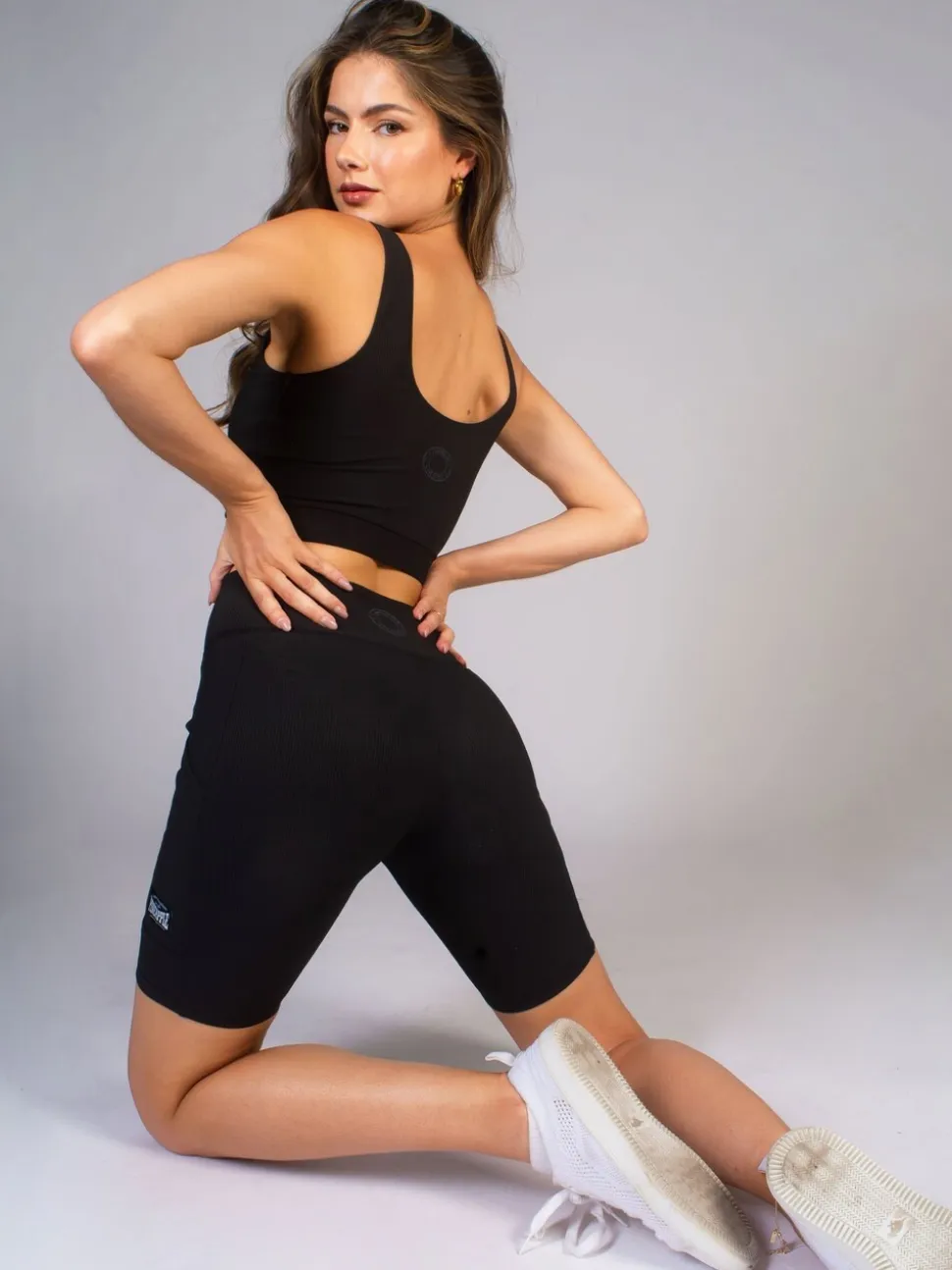 Pineapple rib fietsbroek met zak voor dames