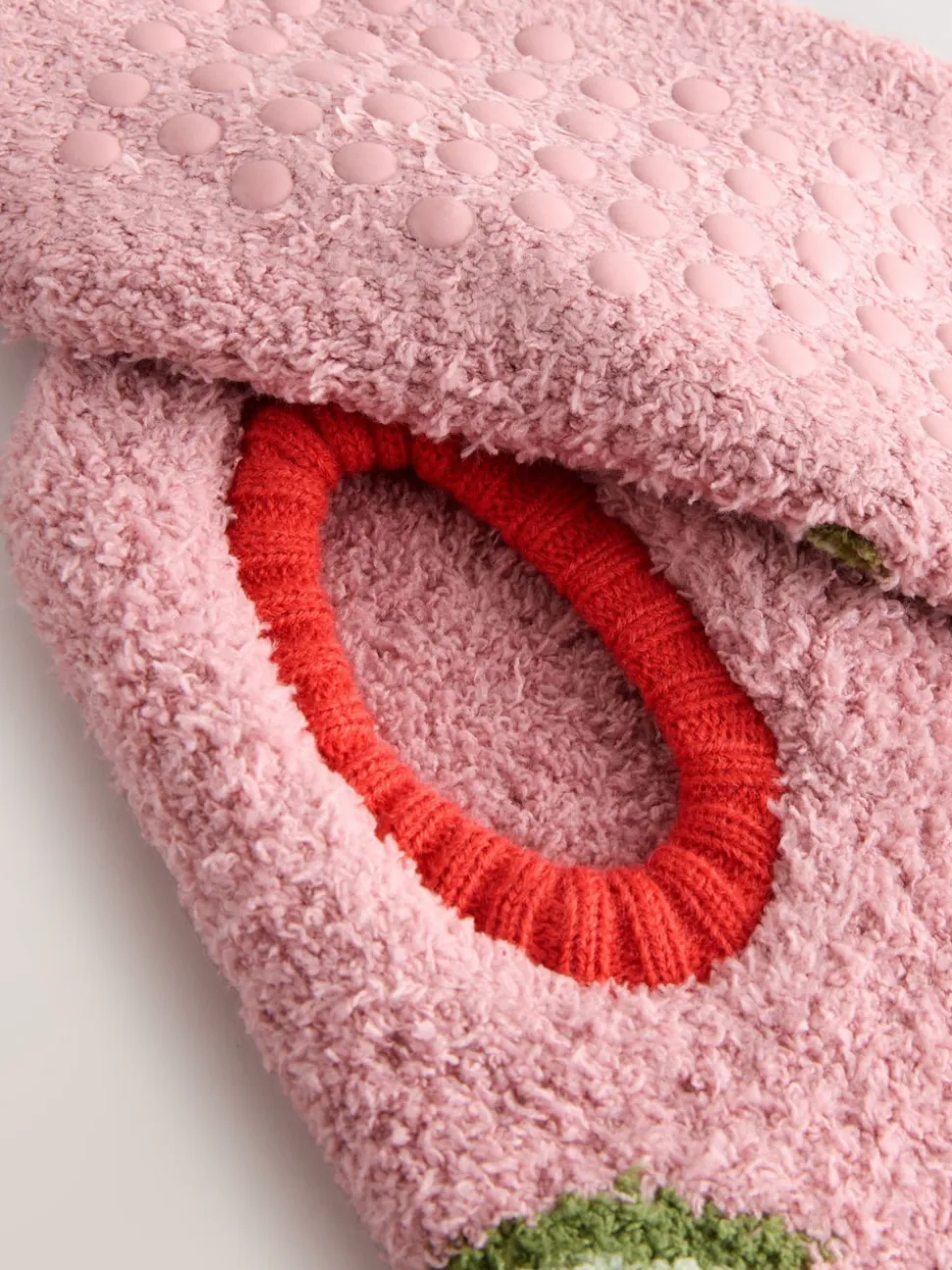 Pink Cherries Print - Cosy Footsie Socks 1 Pack