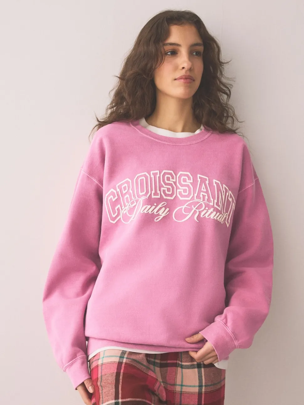 Pink Croissant - Sweatshirt