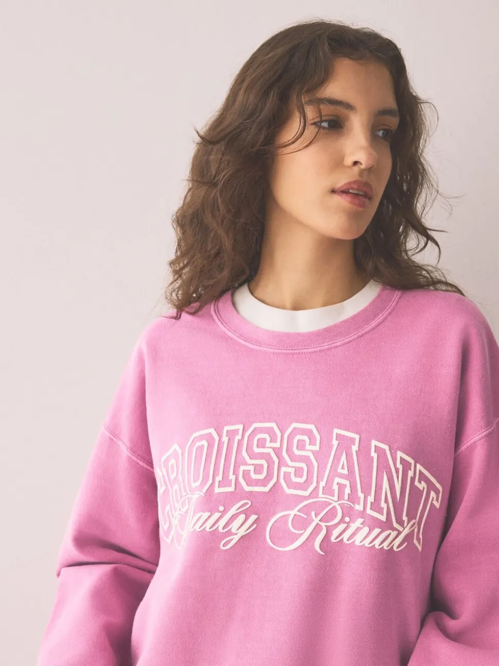 Pink Croissant - Sweatshirt