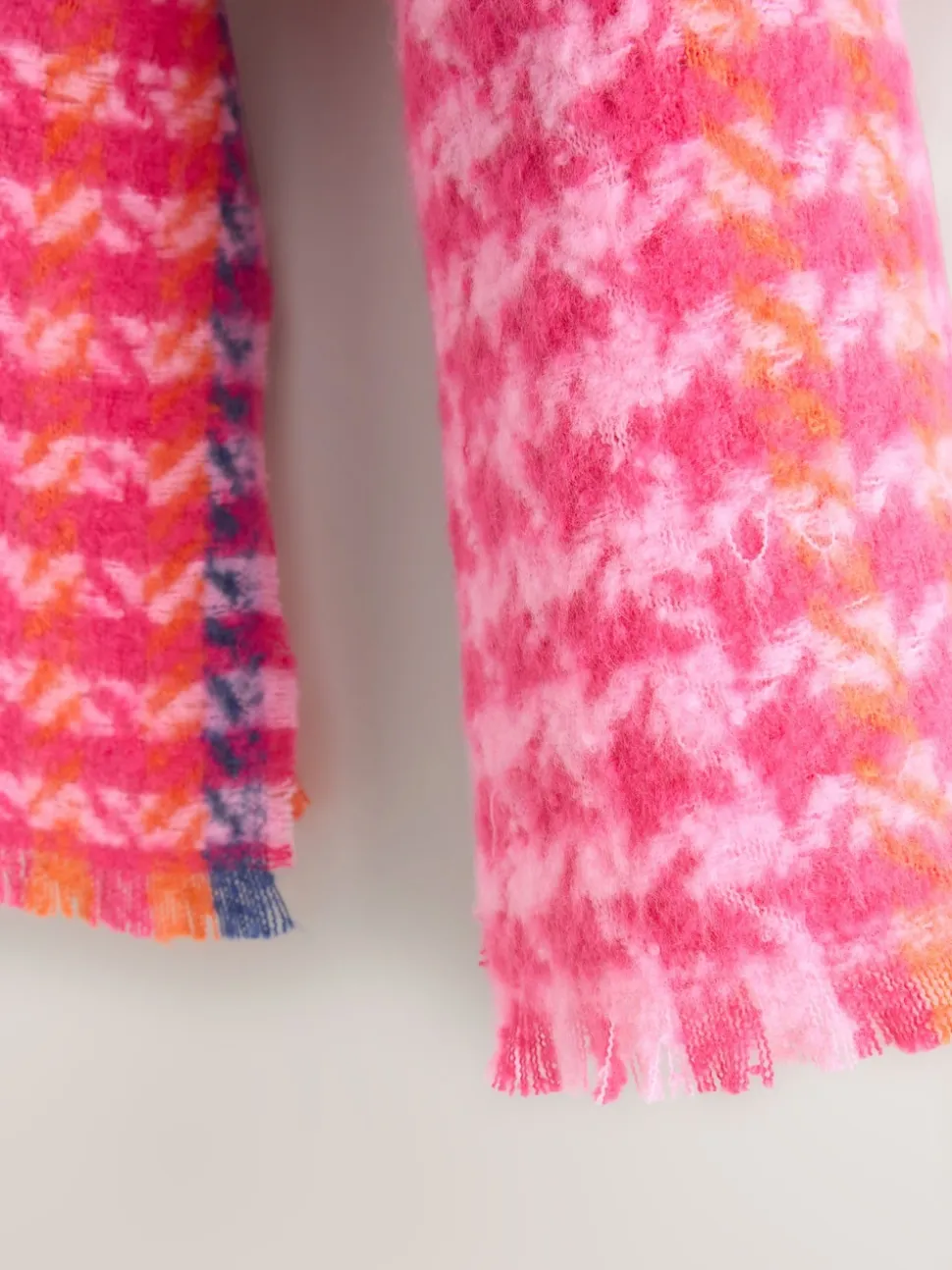 Pink Dogstooth - Halfzware sjaal