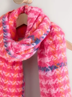 Pink Dogstooth - Halfzware sjaal