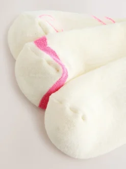 Pink Matcha - Set van 3 paar enkellange sportsokken met verzachte zool