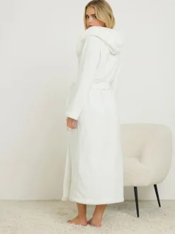 PixieGirl Petite Cotton Touch Hooded Maxi Robe