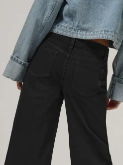 PixieGirl Petite jeans met wijde pijpen van 100% katoen