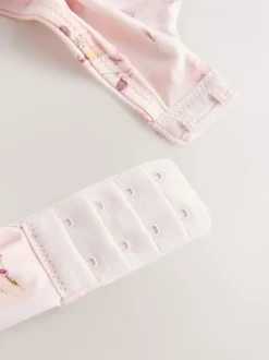 Plum Paars/Bloemenprint - A-E Afvlakkende Ultimate Comfort Beha's 2 Verpakking