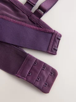 Plum Paars/Wit - DD+ Ultimate Comfort Bralettes zonder beugel 2 verpakking
