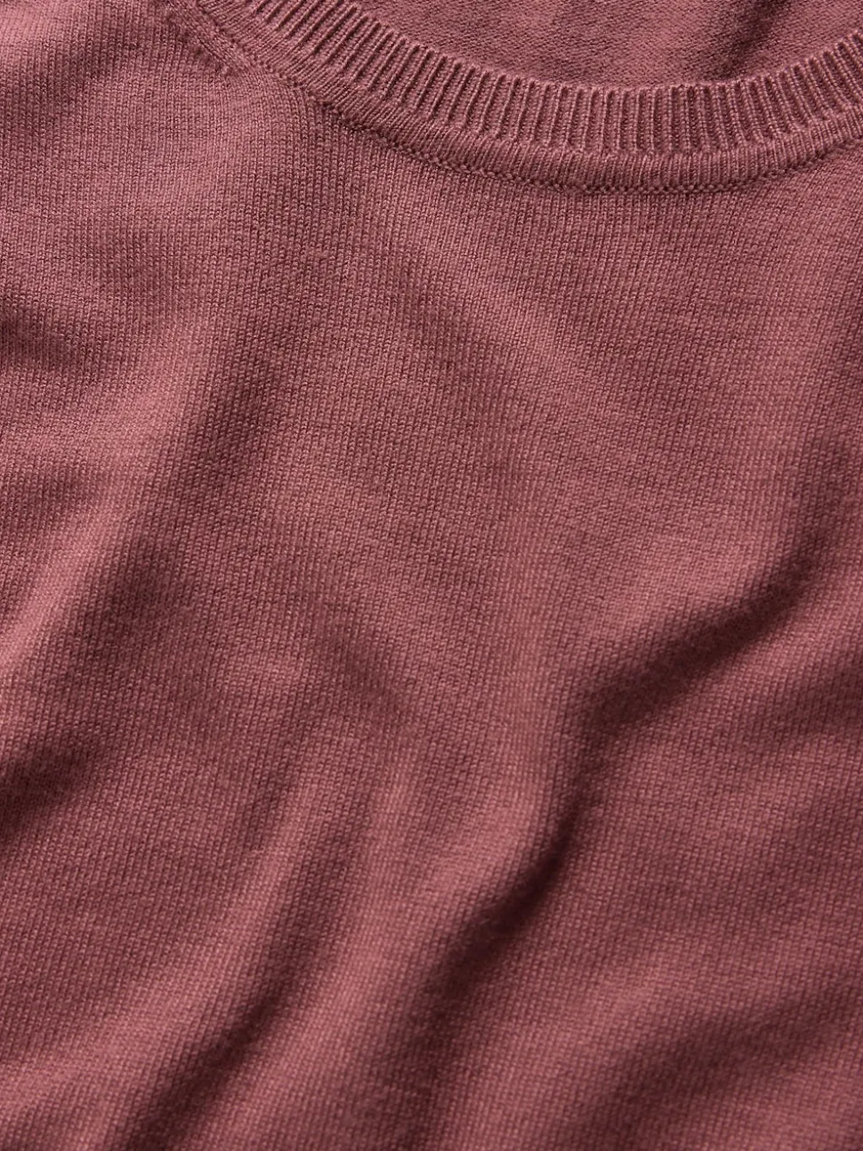 Plum/Donkerroze/Bruin - The Set fijngebreide T-shirts