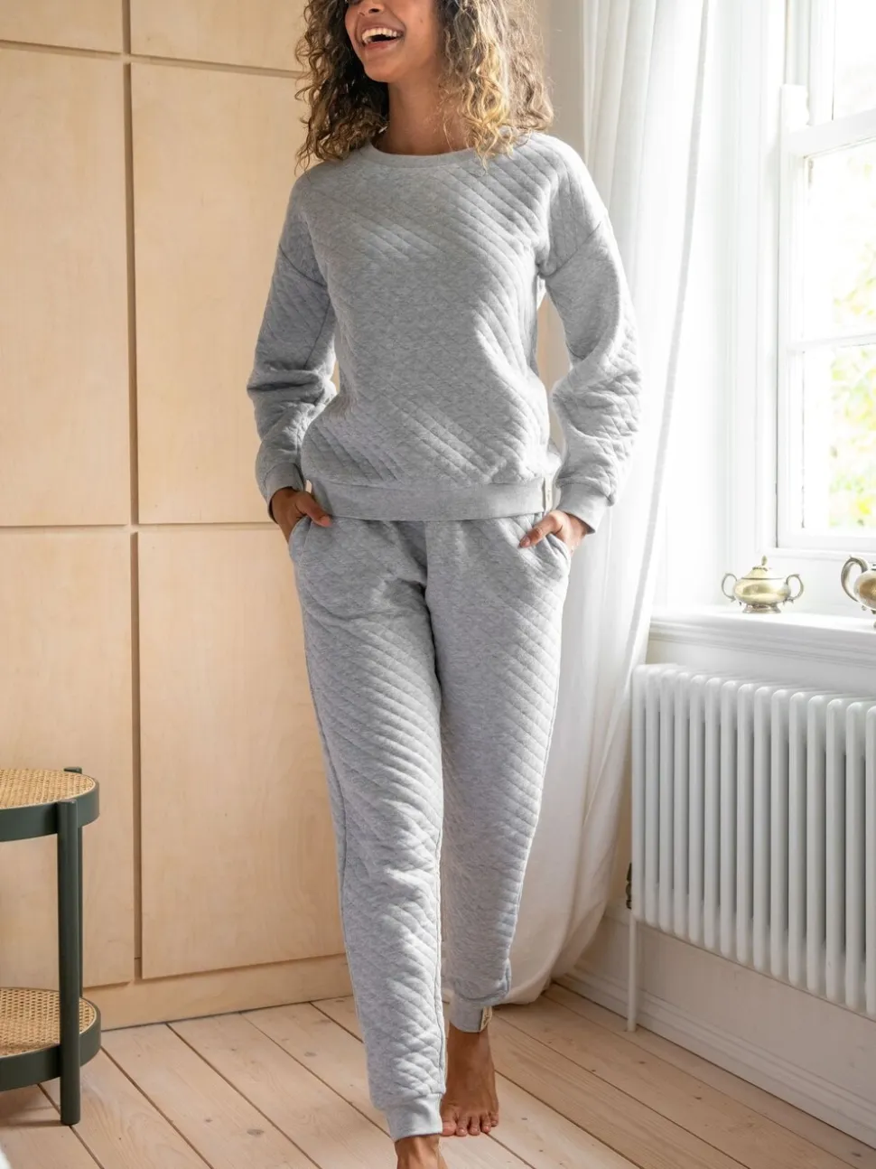 Pour Moi - Doorgestikte loungepyjama