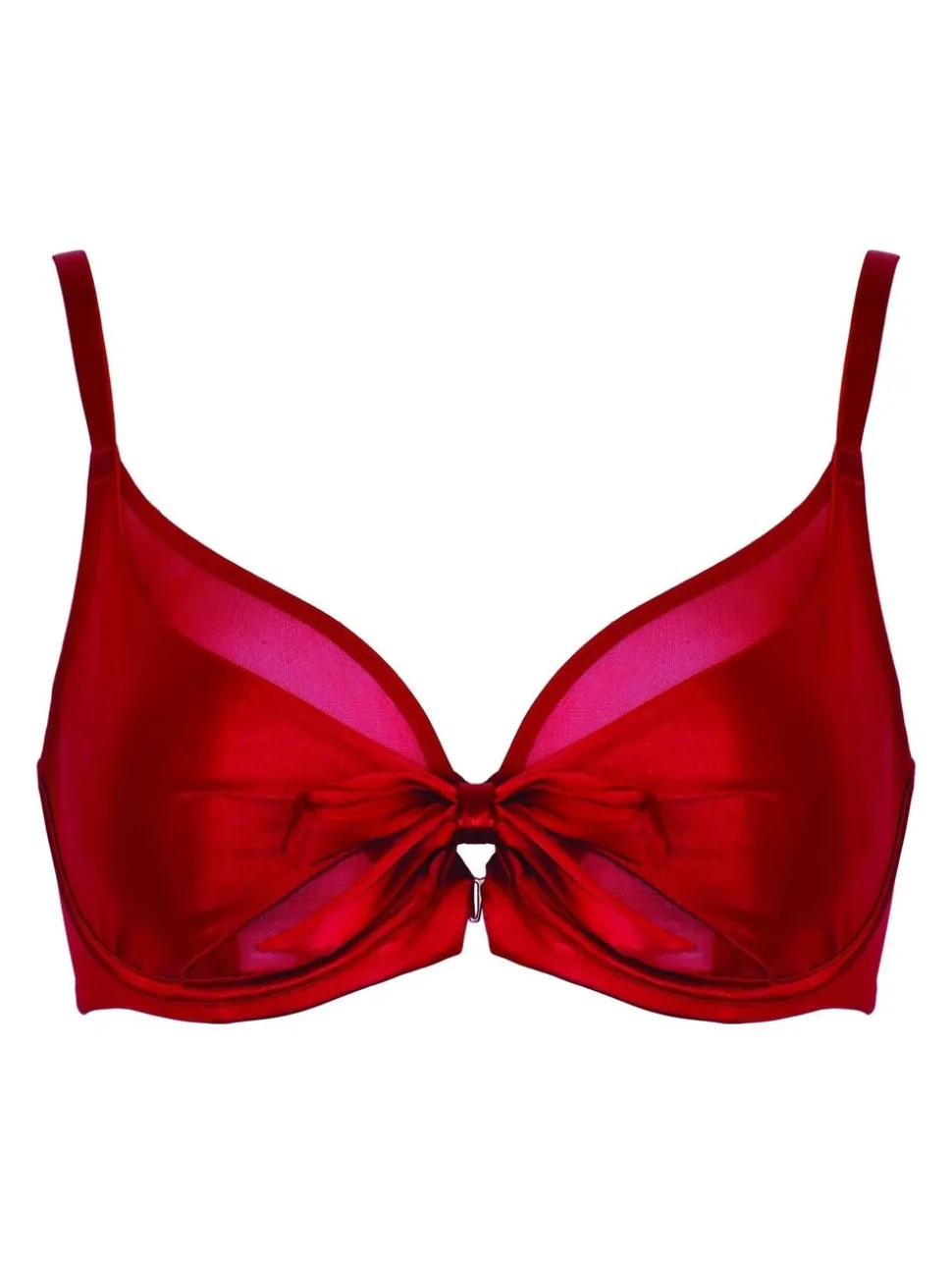 Pour Moi All Yours Satijn en mesh beha met voorsluiting