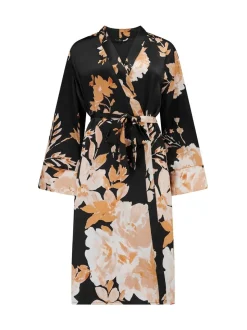 Pour Moi Dusk Printed Satin Midi Dressing Gown