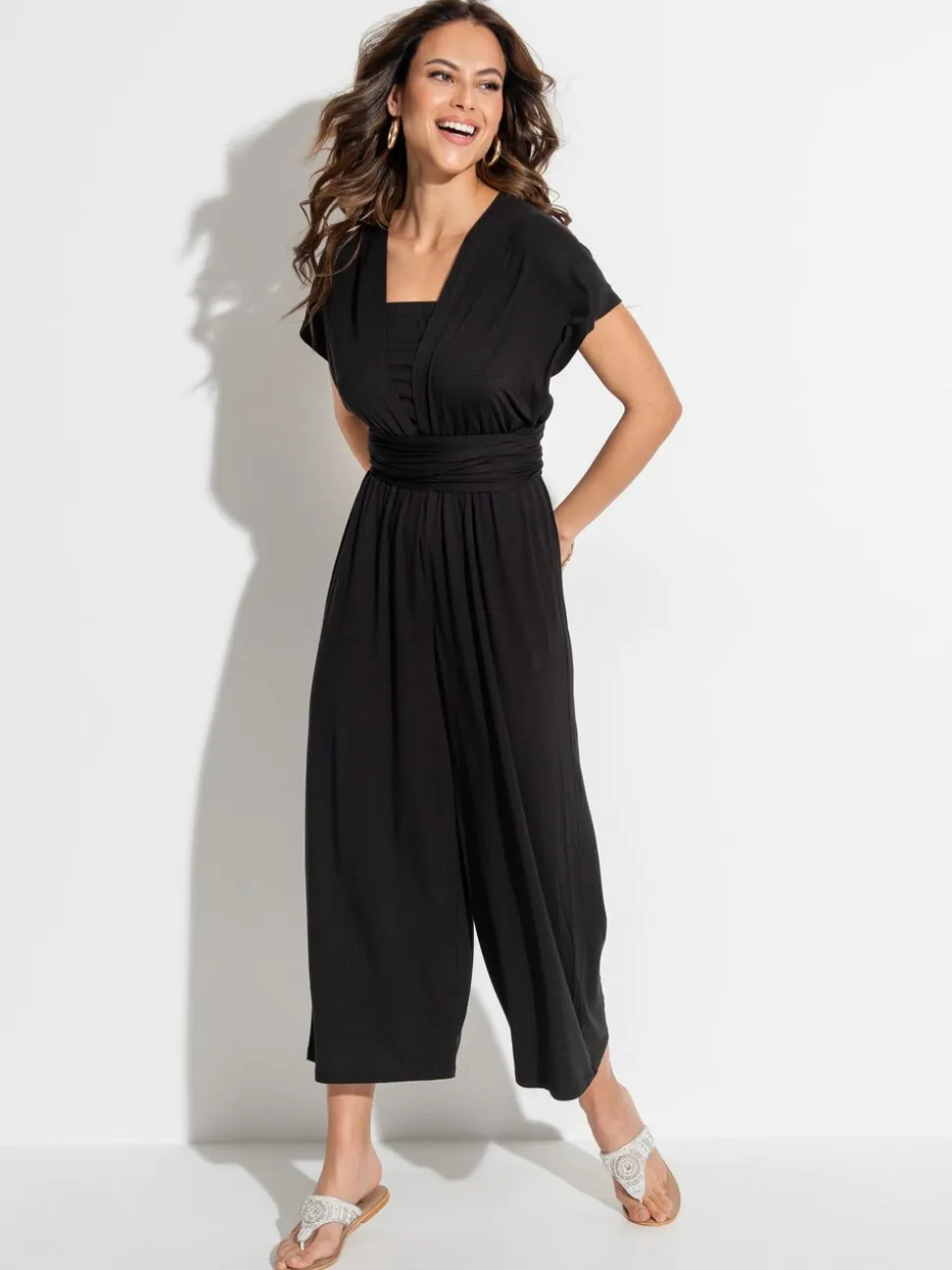 Pour Moi Multiway jersey strand jumpsuit met viscose