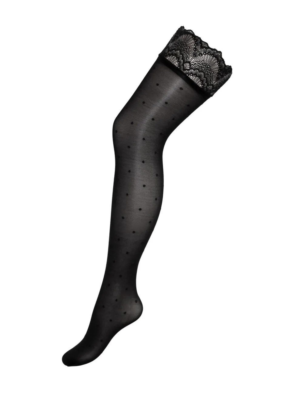 Pour Moi Polka Dot Lace Top 15 Denier Hold-Ups