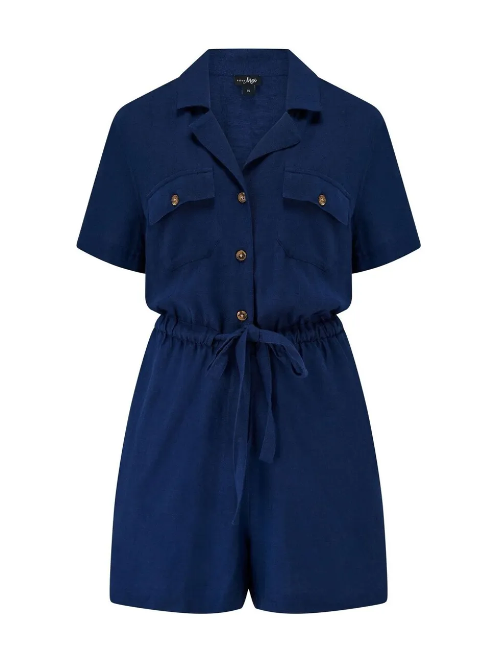 Pour Moi Textured Woven Utility Playsuit