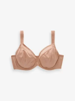 Praline nude - F-K katoenen minimiser beha met gewatteerde bandjes voor ultieme ondersteuning