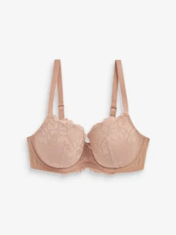 Praline nude - Kanten beha met cupmaat DD+