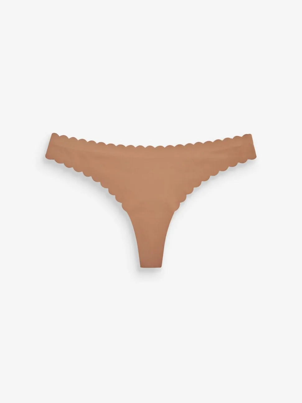 Praline nude - No VPL slipje met geschulpte rand