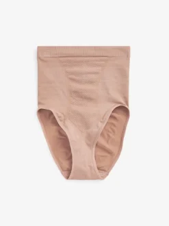 Praline nude - Vormgevende naadloze slip voor gladdere dijen met stevige buikcorrectie
