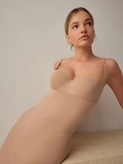 Praline nude - Vormgevende medium verstevigende premium katoenen Wear Your Own Beha slip