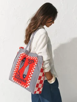 Print - Sardine Print 100% Cotton Shopper Bag