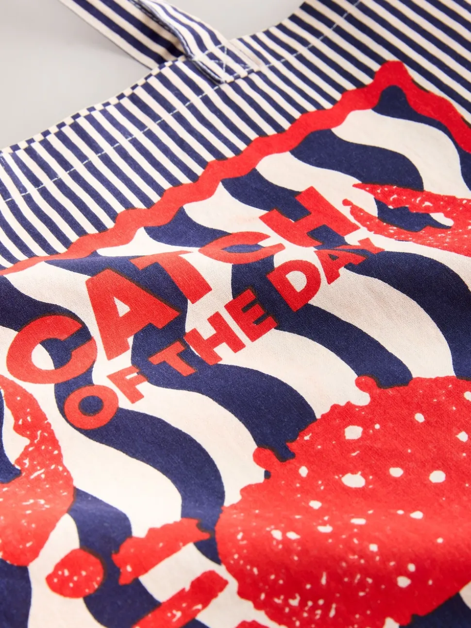 Print - Sardine Print 100% Cotton Shopper Bag