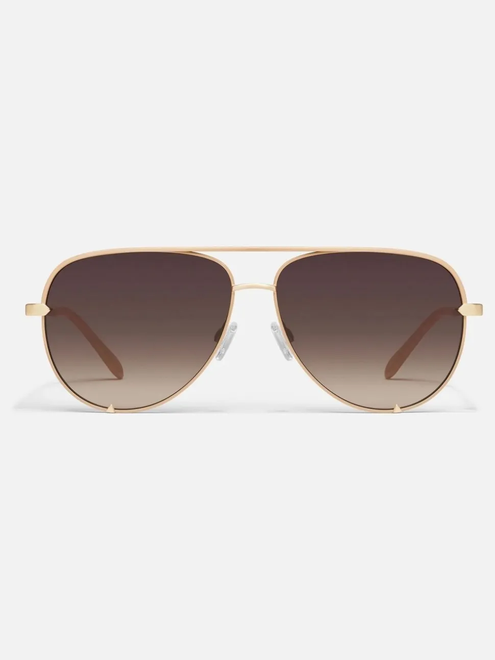 QUAY Extra Large Cream High Key Sunglasses