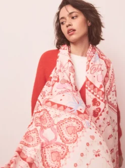 Red Valentine Patchwork - Lichte sjaal