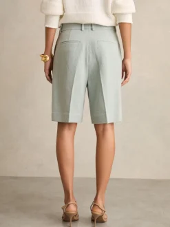 Reiss Dalora - Tailored bermudashort met linnen