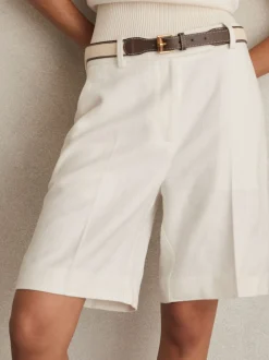 Reiss Devon bermudashort van linnenmix