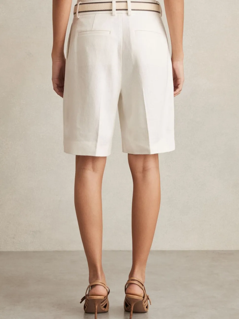 Reiss Devon bermudashort van linnenmix