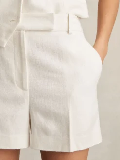 Reiss Devon elegante shorts van linnenmix