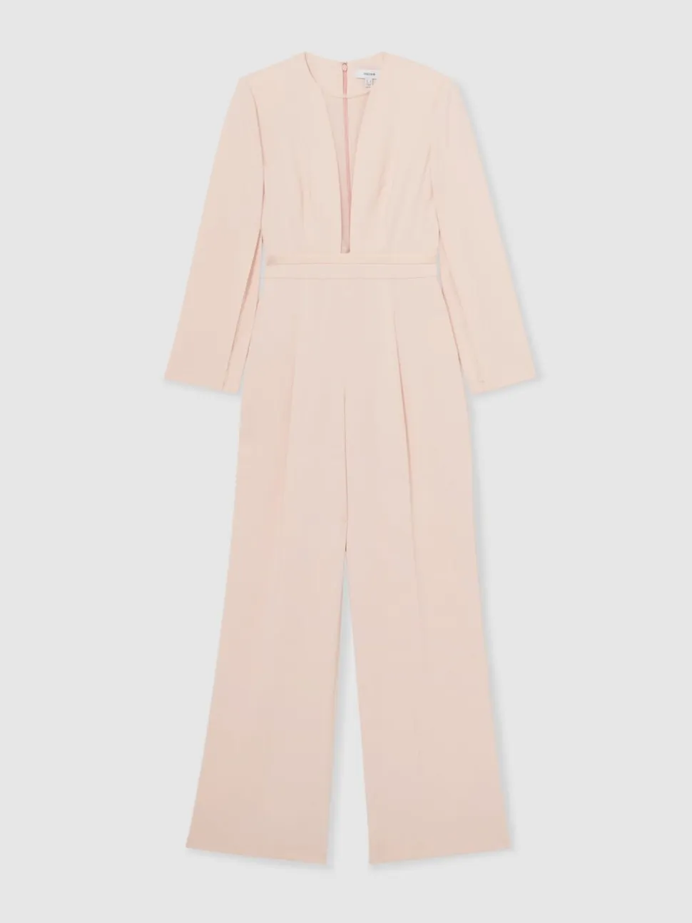 Reiss Evora Plunge-Neck Split-Sleeve Jumpsuit