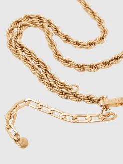 Reiss Isabella Twist Chain Belt