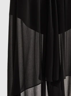 Reiss Lucie doorschijnende high-low short met bovenlaag