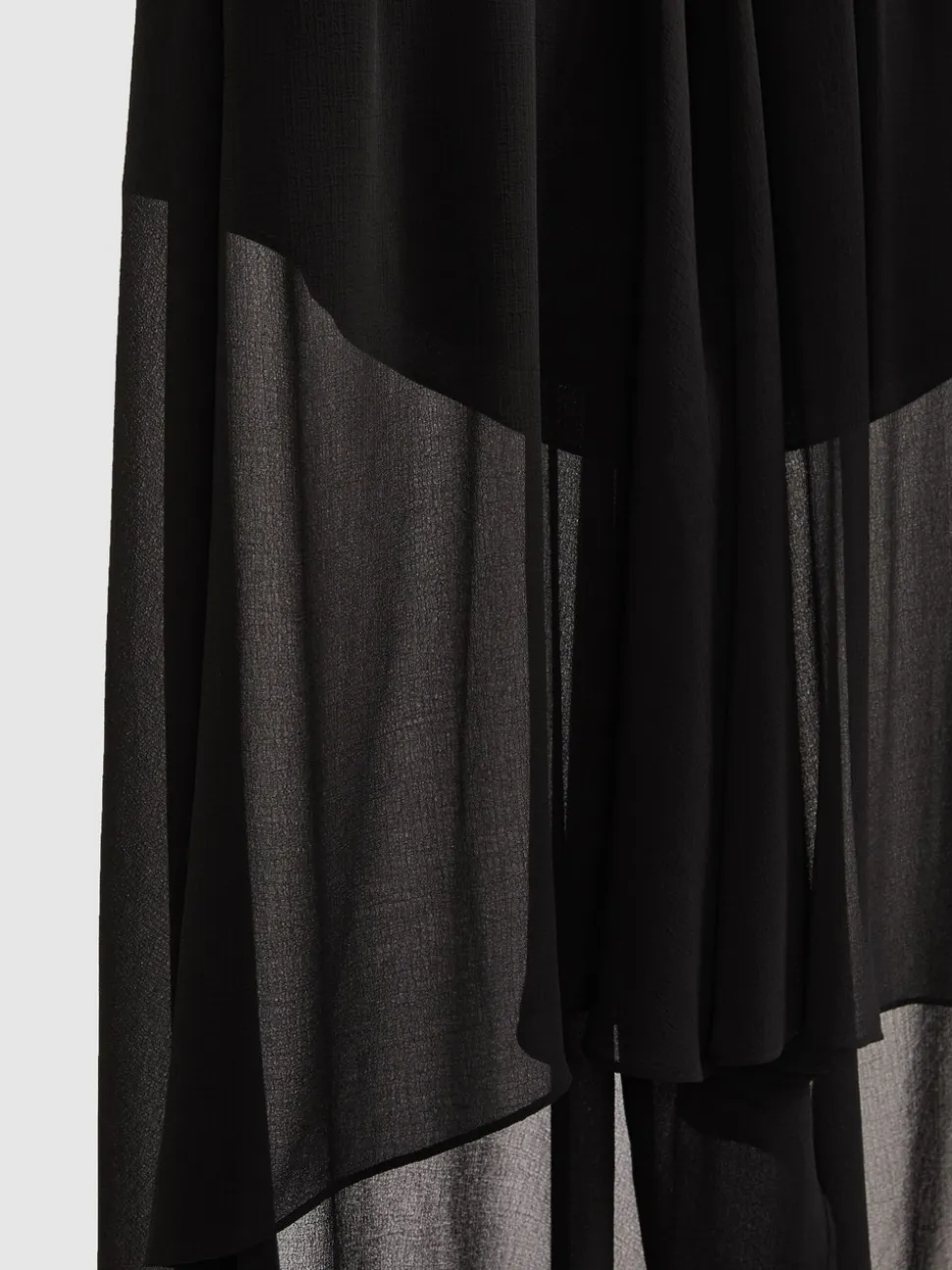 Reiss Lucie doorschijnende high-low short met bovenlaag