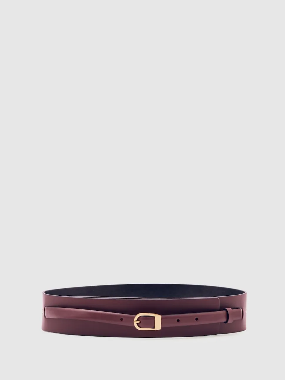 Reiss Odell Leather Double-Strap Corset Waist Belt
