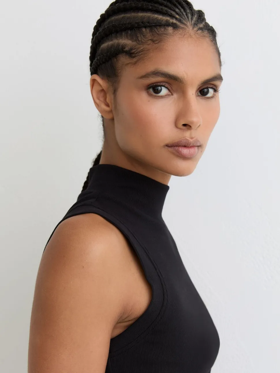 Reiss Simone Stretch-Cotton High-Neck Vest