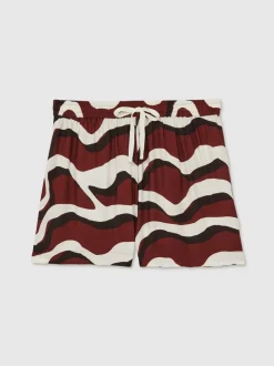Reiss Wave-shorts met print en trekkoord