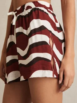Reiss Wave-shorts met print en trekkoord
