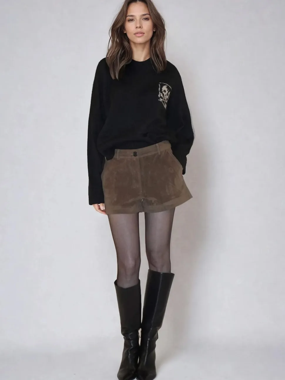 Religion Galaxy Suede Shorts