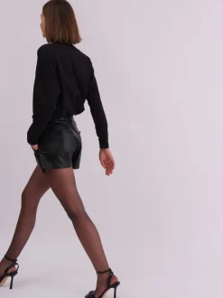 Religion Orbit shorts van imitatieleer