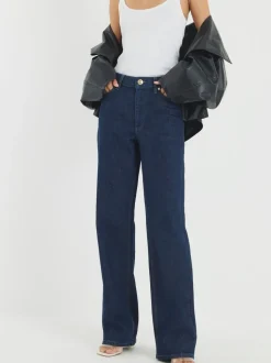 River Island - Relaxte rechte jeans met hoge taille