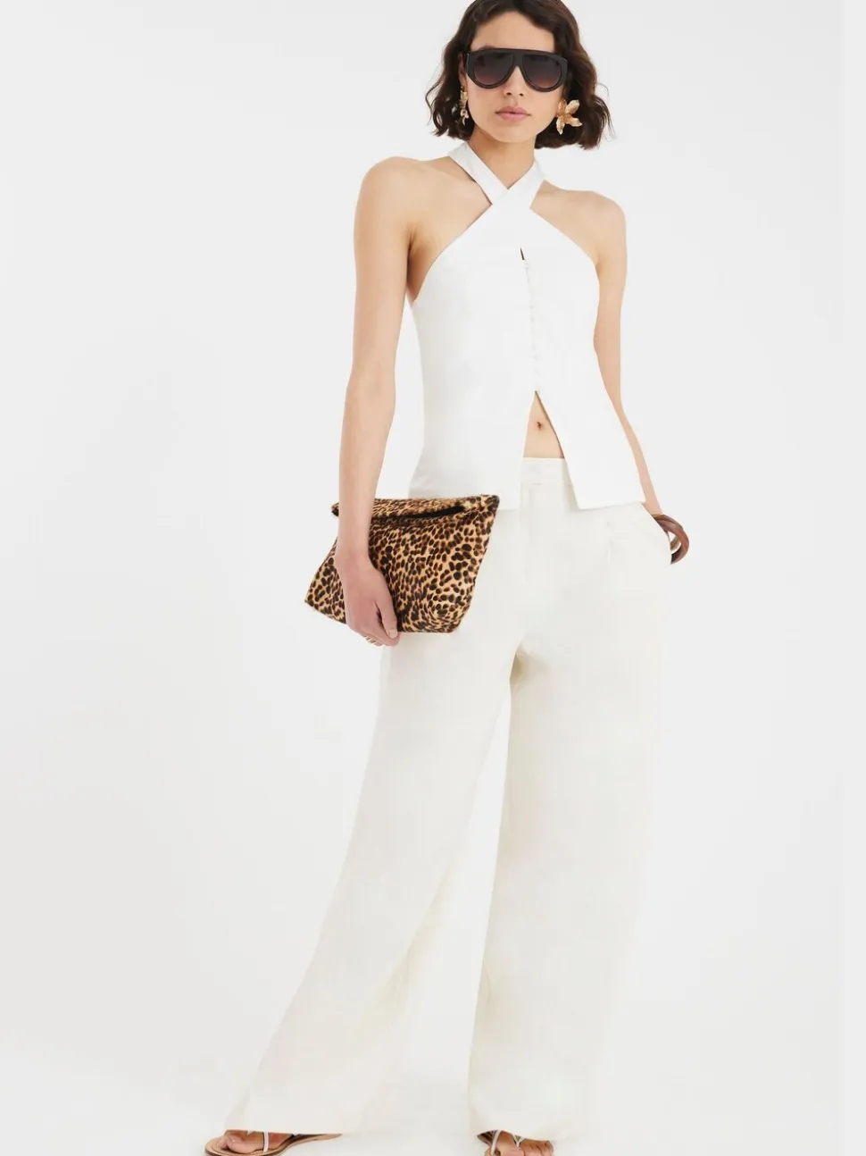 River Island Halter Neck Waistcoat Top