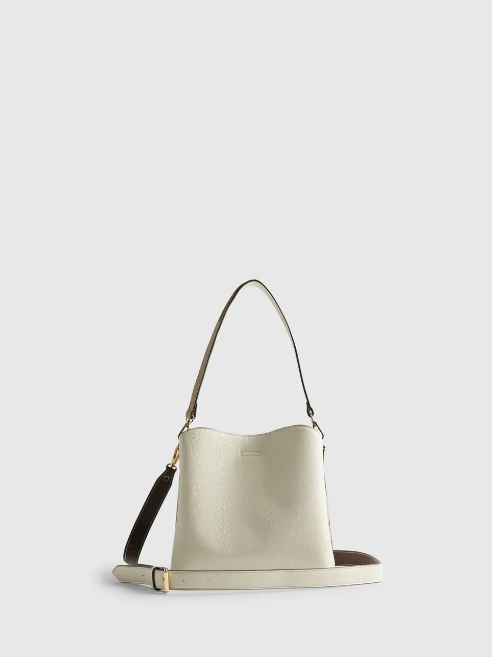 River Island Lock Front Bucket Bag