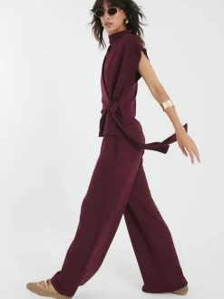 River Island Premium High Waisted Wide Leg Joggers