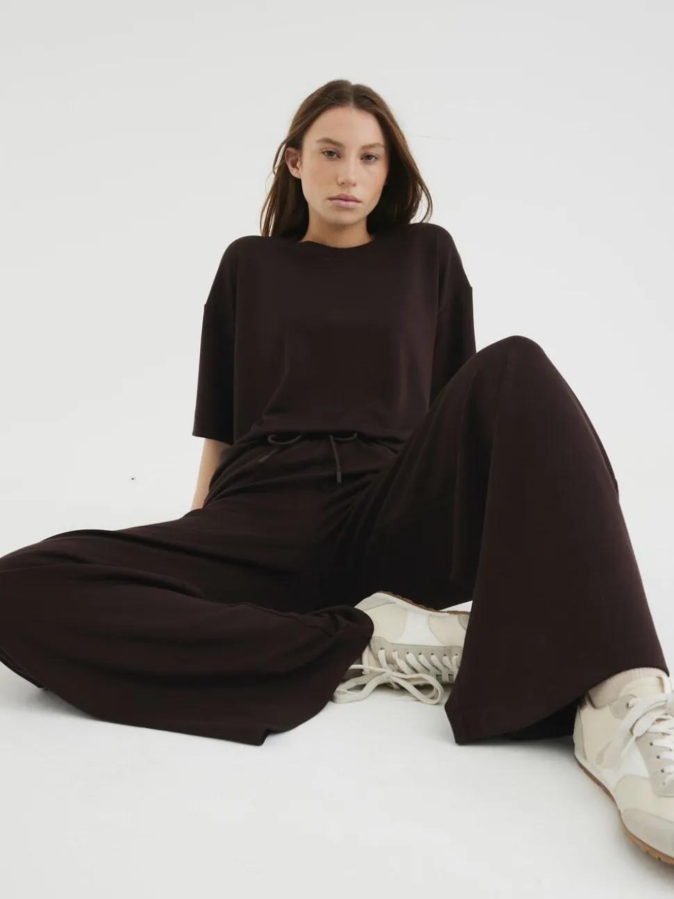 River Island Premium Wide Leg Joggers