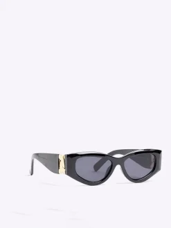 River Island Slim Cat Eye Chain Sunglasses