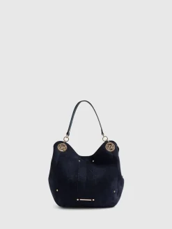 River Island Suedette Eyelet Slouch Bag